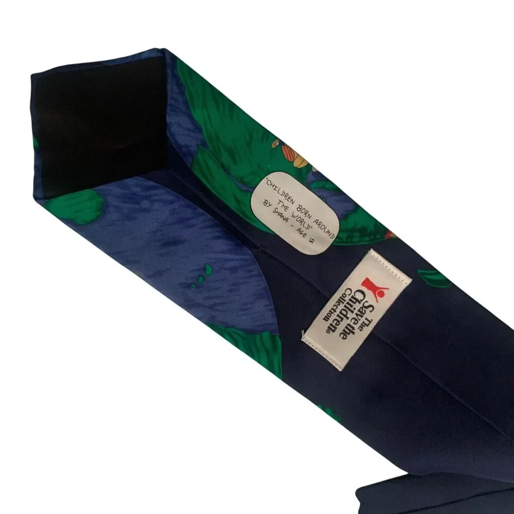 Save the Children Tie Lot Of 2 A World Of Sports children Born Around The World
